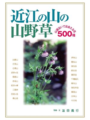 cover image of 近江の山の山野草　山道沿いで出会える花500種